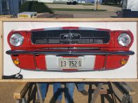 65 Ford Mustang Front End Car Wall Hanging 