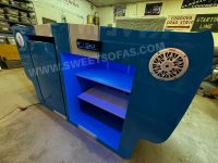 1965 Blue Mustang Car Bar Back