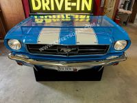 1965 Blue Mustang Car Bar 