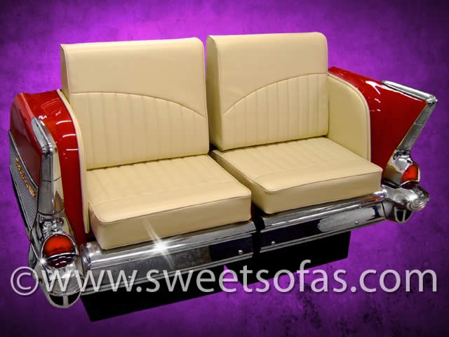 1957 Chevrolet Rear Facing Car Sofa Built By Sweet Sofas